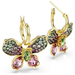 Swarovski Jewellery Swarovski Gold Tone Idyllia Butterfly Drop Earrings 4402445