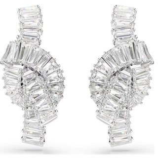 Swarovski Jewellery Swarovski Rhodium Plated Matrix Knot Stud Earrings 4402466