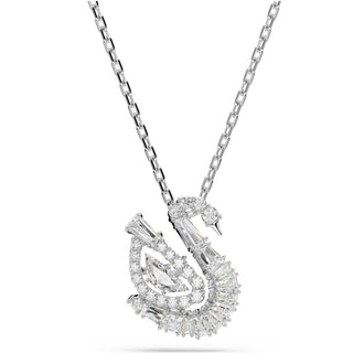 Swarovski Jewellery Swarovski Rhodium Plated Mixed Cut Swan Pendant 4403359