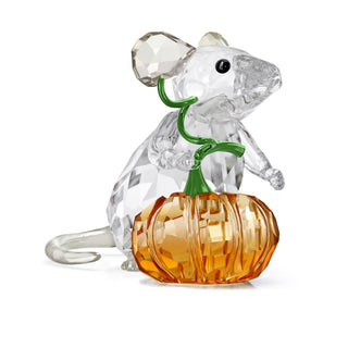 Swarovski Crystal Idyllis Mouse and Pumpkin