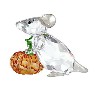 Swarovski Crystal Idyllis Mouse and Pumpkin