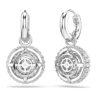 Swarovski Jewellery Swarovski Rhodium Plated Sublima Drop Earrings 4402500