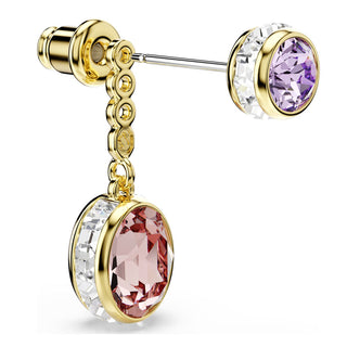 Swarovski Jewellery Swarovski Gold-Tone Plated Mutlicoloured Chroma Drop Earrings 4402482