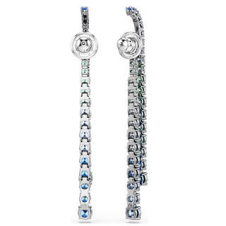 Swarovski Jewellery Swarovski Ruthenium Plated Multicoloured Matrix Drop Earrings 4402474