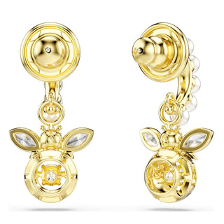 Swarovski Jewellery Swarovski Gold-Tone Plated Crystal Pearl Idyllia Drop Earrings 4402475