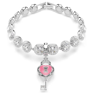 Swarovski Jewellery Swarovski Rhodium Plated Idyllia Heart Key Charm 4403368