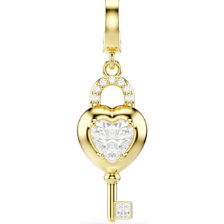 Swarovski Jewellery Swarovski Gold Tone Idyllia Heart Key Charm 4403369