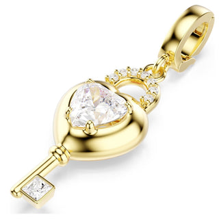 Swarovski Jewellery Swarovski Gold Tone Idyllia Heart Key Charm 4403369