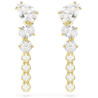 Swarovski Jewellery Swarovski Gold Finished Mesmera Mixed Drop Earrings 4402491