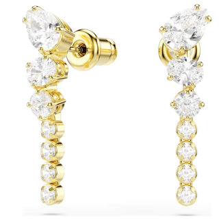 Swarovski Jewellery Swarovski Gold Finished Mesmera Mixed Drop Earrings 4402491