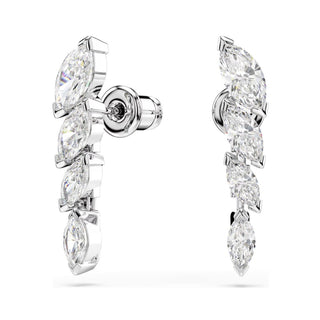 Swarovski Jewellery Swarovski Rhodium Plated Marquise Cut Mesmera Earrings 4402495