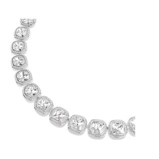 Swarovski Jewellery Swarovski Rhodium Plated Una Angelic Cushion Cut Necklace 4404203