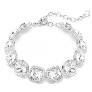 Swarovski Rhodium Plated Una Angelic Cushion Cut Bracelet