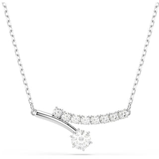 Swarovski Jewellery Swarovski Rhodium Plated Matrix Round Cut Necklace 4404205