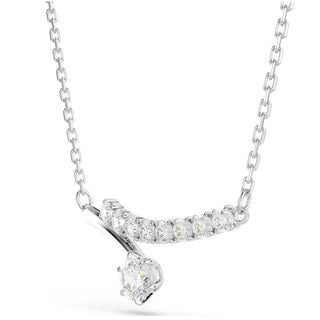 Swarovski Jewellery Swarovski Rhodium Plated Matrix Round Cut Necklace 4404205