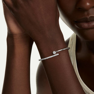 Swarovski Jewellery Swarovski Rhodium Plated Matrix Bangle 4405485