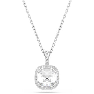 Swarovski Jewellery Swarovski Rhodium Plated Una Angelic Cushion Cut Pendant 4403374