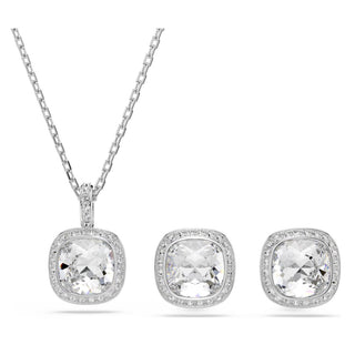 Swarovski Rhodium Plated Una Angelic Necklace and Earring Set