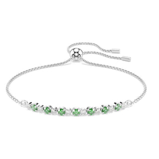 Swarovski Jewellery Swarovski Rhodium Plated Matrix Green Bracelet 4405486