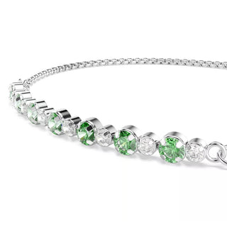 Swarovski Jewellery Swarovski Rhodium Plated Matrix Green Bracelet 4405486