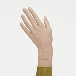 Swarovski Jewellery Swarovski Rhodium Plated Matrix Green Bracelet 4405486