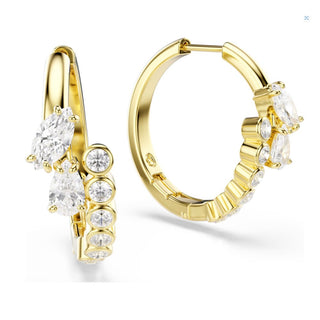Swarovski Jewellery Swarovski Gold Finish Mesmera Hoop Earrings 4402497