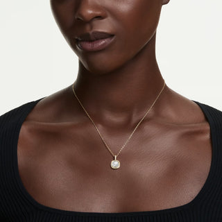Swarovski Jewellery Swarovski Gold Finish Una Angelic Cushion Cut Pendant 4403377