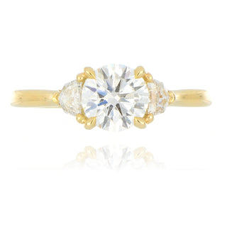 9ct Yellow Gold 1.00ct Laboratory Grown Diamond 3 Stone Ring