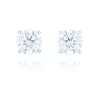 Fine Jewellery Jewellery 18ct White Gold 2.13ct Laboratory Grown Diamond Stud Earrings 6002047