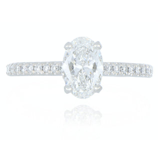 Allum & Sidaway Jewellery A&S Laboratory Grown Collection Platinum 1.01ct Laboratory Grown Oval Diamond Ring 6020174