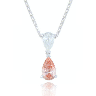 A&S Laboratory Grown Collection Platinum 0.70ct Pink Laboratory Grown Diamond Necklace