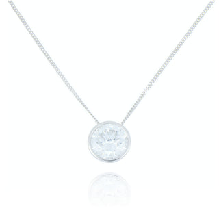 Fine Jewellery Jewellery 9ct White Gold 1.06ct Laboratory Grown Round Brilliant Diamond Necklace 6022656