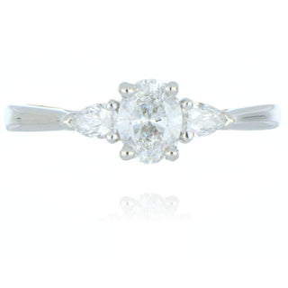 Allum & Sidaway Jewellery A&S Laboratory Grown Collection Platinum 0.70ct Diamond Three Stone Ring 6023212
