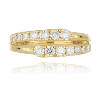 9ct Yellow Gold 0.68ct Laboratory- Grown Diamond Twist Ring