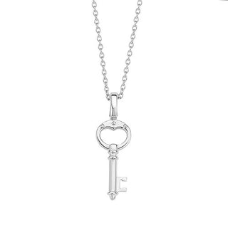 Ti Sento Silver Key Necklace