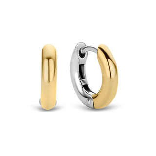 Ti Sento Silver & Yellow Gold Plated Hinged Hoop Earrings