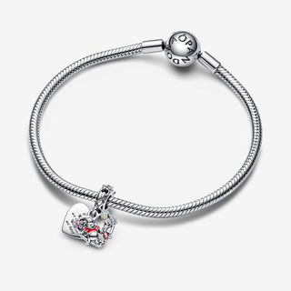Disney Winnie the Pooh & Piglet Double Dangle Charm on bracelet
