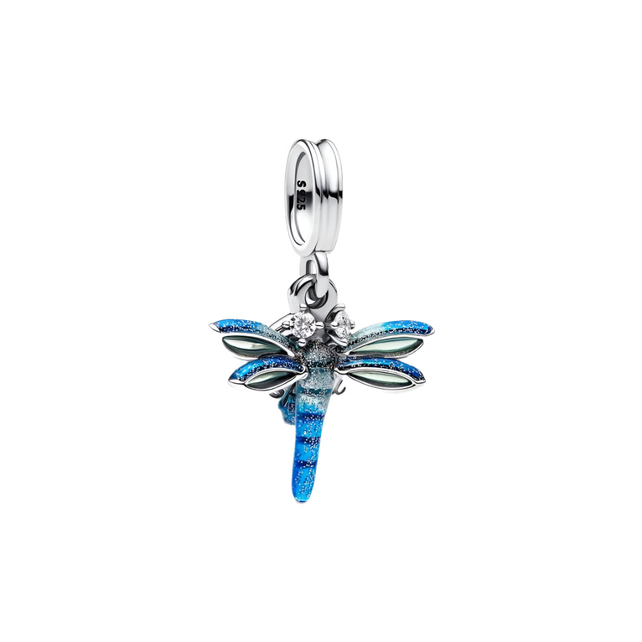Pandora Silver Dragonfly Double Drop Charm Allum Sidaway