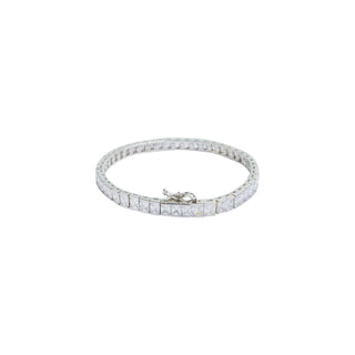 Carat* London White Gold Plated CZ Kayla Tennis Bracelet