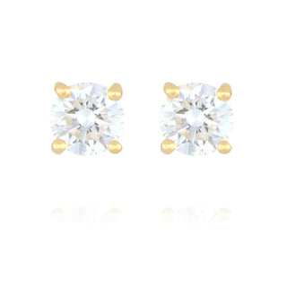 Allum & Sidaway Jewellery 9ct Yellow Gold 0.40ct Lab Grown Diamond Stud Earrings 6002026