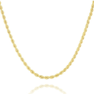 9ct Yellow Gold 18" Twisted Rope Chain