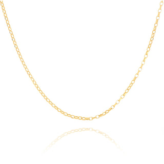 9ct Yellow Gold Belcher Chain - 18"