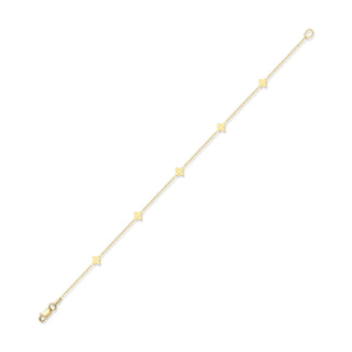 Fine Jewellery Jewellery 9ct Yellow Gold Clover Link Bracelet 1102338