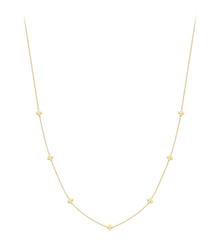 Fine Jewellery Jewellery 9ct Yellow Gold Clover Link Necklace 1412235