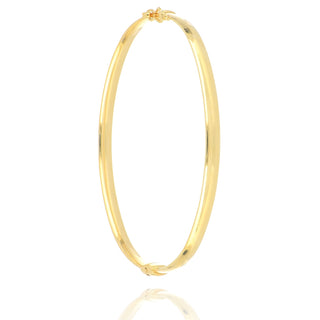 9ct Yellow Gold Hollow Plain Bangle