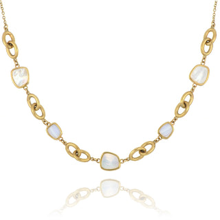 Fine Jewellery Jewellery 9ct Yellow Gold Mother Of Pearl Necklace 1412069