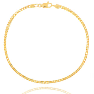 9ct Yellow Gold Spiga Chain Bracelet