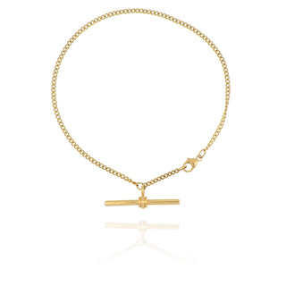 Fine Jewellery Jewellery 9ct Yellow Gold T-Bar Chain Bracelet 1102289