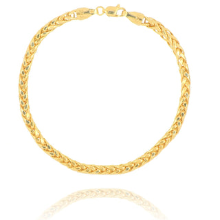 9ct Yellow Gold Tick Spiga Chain Bracelet
