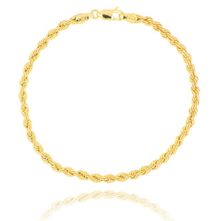 9ct Yellow Gold Twisted Rope Bracelet